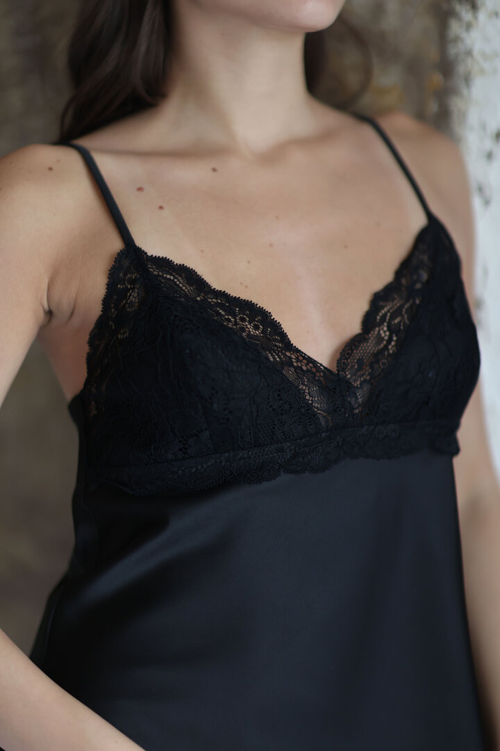 black with lace